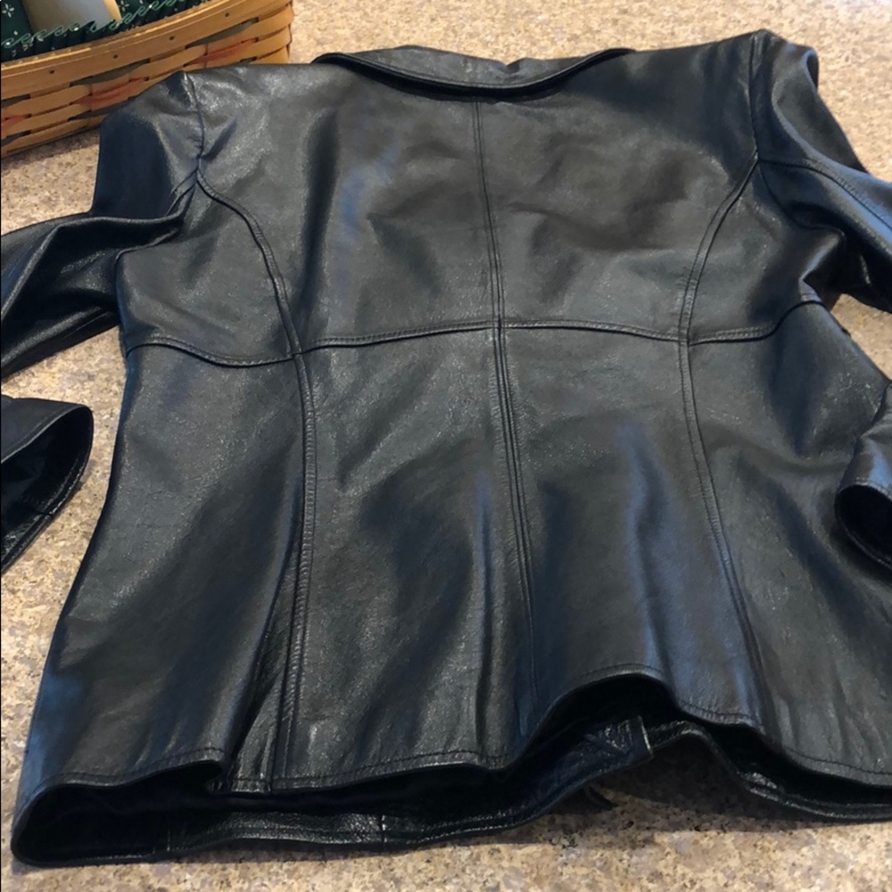 Wilsons Maxima Leather Jacket Coat Black Size Medium - Picture 12 of 17